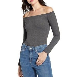 BP. Fitted Off the Shoulder Top